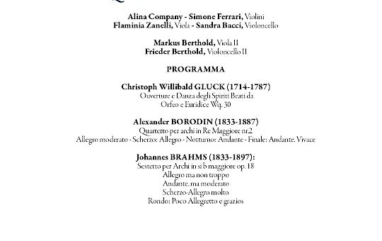 Gallery XXIX Chamber music festival | Quartetto di Fiesole - 01/1