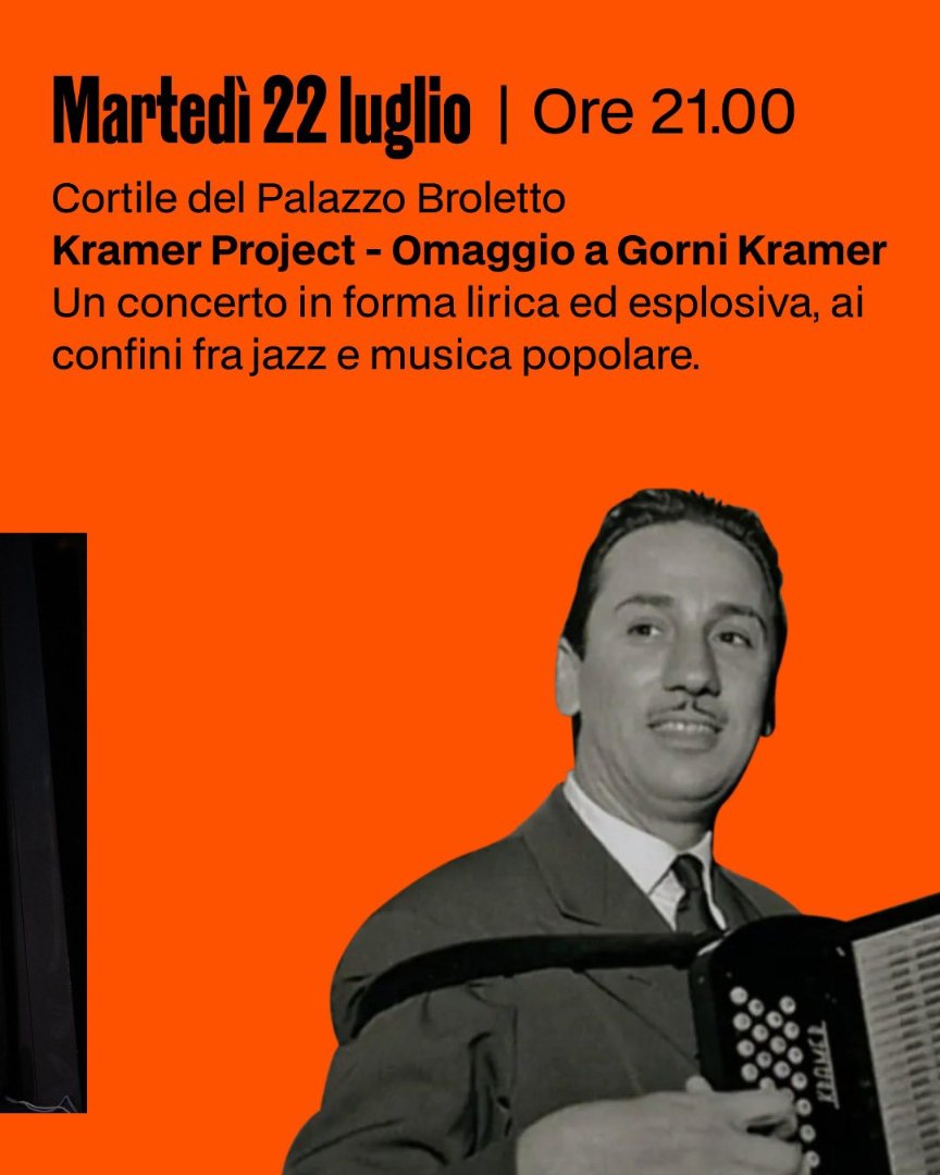 Brescia d'Estate | KRAMER PROJECT - Omaggio a Gorni Kramer - 519419881_122122903124913524_1681314607411029794_n.jpg
