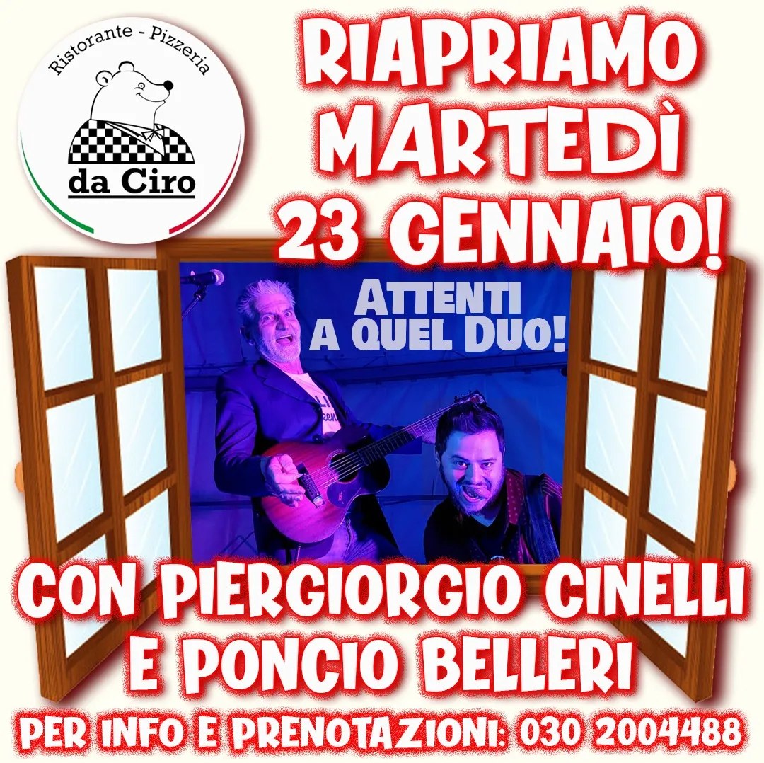 Attenti a quel duo | Piergiorgio Cinelli, Poncio Belleri @CiroSoundlive - cinelli.jpg